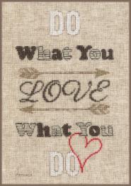 PN-0158480 Набір для вишивки хрестом Vervaco Do what you love "Роби те що любиш"