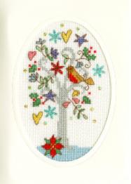 XMAS22 Набір для вишивання хрестом (різдвяна листівка) Winter Wishes "Зимові побажання" Bothy Threads