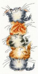 XMS27 Набір для вишивання хрестом Top Cat "Кішки" Bothy Threads