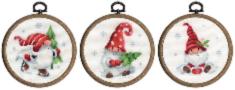 PN-0187976 Набір для вишивання хрестом Vervaco Christmas gnomes "Різдвяні гноми"