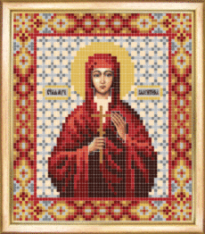 СБІ-059 Схема для вишивання бісером "Іменна ікона свята мучениця Валентина"