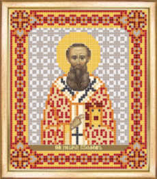 СБІ-074 Схема для вишивання бісером "Іменна ікона святий Григорій Богослов"