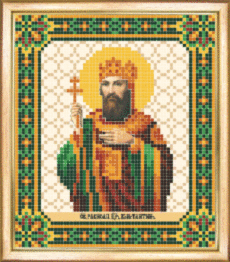 СБІ-084 Схема для вишивання бісером "Іменна ікона святий равноапостольний цар Костянтин"