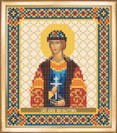 СБІ-089 Схема для вишивання бісером "Іменна ікона святий благовірний князь Глеб"
