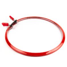 160-1/червоні П'яльці Nurge пружинні для вишивання та штопки, висота обідка 7мм, діаметр 195мм