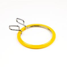 160-3/жовті П'яльці Nurge пружинні для вишивання та штопки, висота обідка 2,6мм, діаметр 58мм