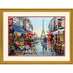 73-91651 Набір для малювання фарбами за номерами "Квітковий магазин у Парижі" Dimensions