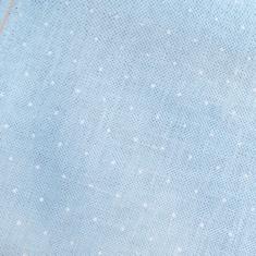 3281/5469 Cashel Linen Mini Dots 28 (ширина 140см) блакитна в білий горох  ZWEIGART 