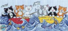 2858 Набір для вишивання У морських кішок Design Works