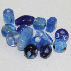 1184TDM/Blue,6-16 MM,50г.Fancy Mix Crystal Art бусины