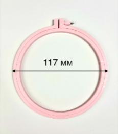 170-1/рожеві П`яльці Nurge пластикові з гвинтом, висота обідка 7мм, діаметр 117мм