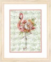70-35409 Набір для вишивання хрестом «Floral Flamingo • Фламінго у квітах» DIMENSIONS