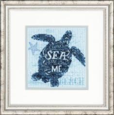 70-65220 Набір для вишивання хрестом «Sea Turtle • Морська черепаха» DIMENSIONS