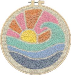 72-76388 Набір для вишивки в килимовій техніці  Різнобарв'я Dimensions з п'яльцями