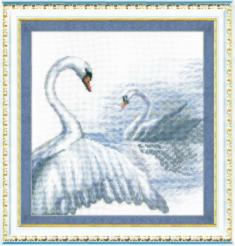 Набір для вишивання хрестиком Чарівна Мить №294 "Лебеді"