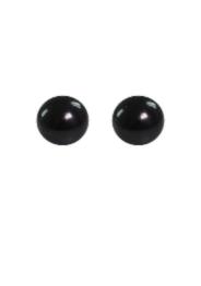 12 EYES (оченята) black- чорні (12mm) пластик, в уп. 2 шт.