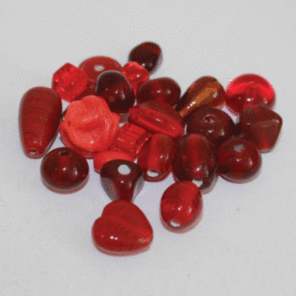 1576TDM/Red,4-16 MM,50г.Plain Beads Mix Crystal Art бусины. Каталог товаров. Бусины Crystal Art