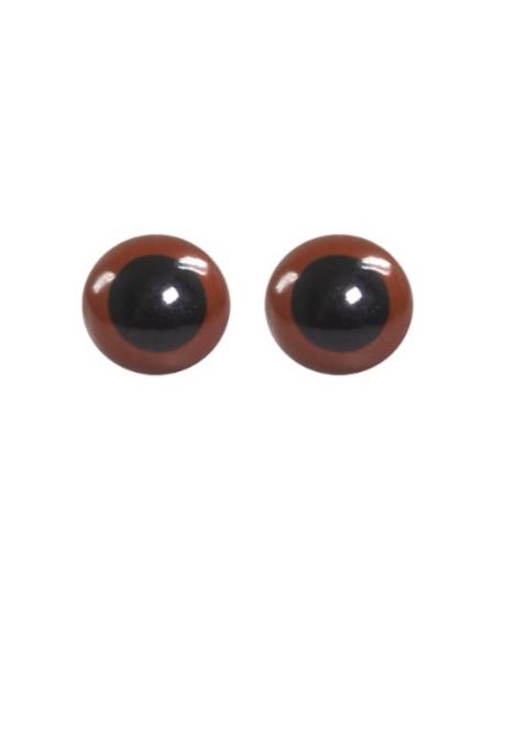 14 EYES (оченята) brown - коричневі (14mm) пластик, в уп. 2 шт.. Каталог товарів. Творчість. Скрапбукінг