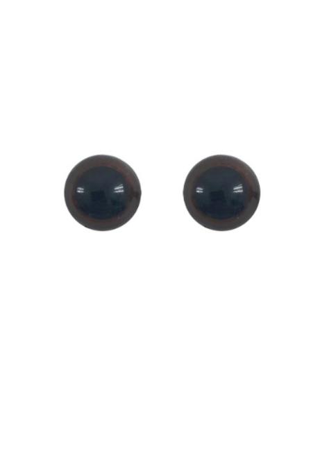 12 EYES (оченята) brown - коричневі (12mm) пластик, в уп. 2 шт.. Каталог товарів. Творчість. Скрапбукінг