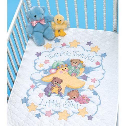 03171 Набор для вышивания крестом (одеяло) DIMENSIONS Twinkle Twinkle Quilt "Маленькая звёздочка" . Каталог товарів. Набори