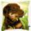 PN-0150689 Набір для вишивання хрестом (подушка) Vervaco Rottweiler Puppy "Цуценя ротвейлера"