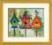71-20088 Набір для вишивання подушки (гобелен) DIMENSIONS Colorful Birdhouses "Яскраві будиночки