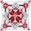 PN-0146120 Набір для вишивання хрестом (подушка) Vervaco Snow crystal II "Скандинавська зірка II"