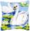 PN-0144079 Набір для вишивання хрестом (подушка) Vervaco Swans "Лебеді"