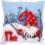 PN-0172808 Набір для вишивання хрестом (подушка) Vervaco "Різдвяний гном на лижах"