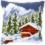PN-0146240 Набір для вишивання хрестом (подушка) Vervaco Snow landscape "Сніговий пейзаж"