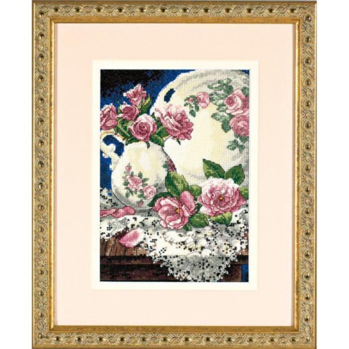 06929 Розы и кружева (Lace and Roses), 13х18, аида 18, счетный крест Dimensions. Каталог товарів. Набори