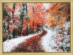 Готовая картина стразами КС-154 "Красная осень". Каталог товарів. Готова продукція. Картини стразами