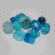 1184TDM/Turquoise,6-16 MM,50г.Fancy Mix Crystal Art бусины. Каталог товарів. Намистини CrystalArt