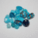 133TDM/Turquoise,4-12 MM,50г.Plain/Fancy Mix Crystal Art бусины. Каталог товарів. Намистини CrystalArt