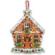 70-08917 Набор для вышивания крестом DIMENSIONS Gingerbread House Christmas Ornament "Рождественское украшение Пряничный домик". Каталог товарів. Набори