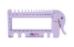 10995 Шкала размеров для спиц и крючков с резаком для пряжи KnitPro (лиловый). Каталог товарів. Вязання. Аксесуари KnitPro