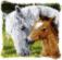 PN-0146759 Набор для вышивания подушки (ковроткачество) Vervaco Horse and Foal "Лошадь и жеребенок". Каталог товарів. Набори