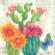 70-35388 Набор для вышивания крестом DIMENSIONS Cactus bloom "Цветение кактуса". Каталог товарів. Набори
