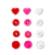 393031 Кнопки Color, сердце 12,4мм (красного, белого и ярко-розового цвета), Prym. Каталог товарів. Вишивання/Шиття. Фурнітура Prym