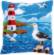 PN-0158364 Набор для вышивания крестом (подушка) Vervaco Lighthouse and seagulls "Маяк и чайки". Каталог товарів. Набори