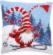 PN-0172809 Набор для вышивания крестом (подушка) Vervaco Christmas gnome skiing "Рождественский гном на лыжах". Каталог товарів. Набори