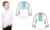 153-12-09 Сорочка для мальчиков под вышивку, белая, длинный рукав, размер 28 . Каталог товарів. Вишивання/Шиття. Одяг для вишивання
