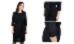 820-14/10 Платье женское с поясом, черное, размер 42. Каталог товарів. Вишивання/Шиття. Одяг для вишивання