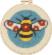 72-76392 Набір для вишивки в килимовій техніці Бджола з квітковим візерунком Dimensions з п'яльцями. Каталог товарів. Набори