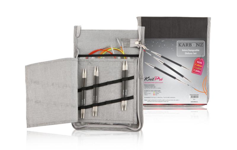 41613 Набор съемных спиц Deluxe Karbonz KnitPro. Каталог товаров. Вязание. Наборы спиц и крючков KnitPro