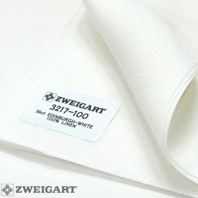 3217/100 Edinburgt 36 (ширина 140см) белый Zweigart. Каталог товарів. Вишивання/Шиття. Тканини
