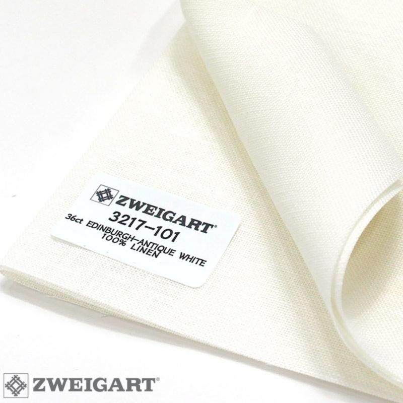 3217/101 Edinburgt 36 (ширина 140см) молочный Zweigart. Каталог товарів. Вишивання/Шиття. Тканини