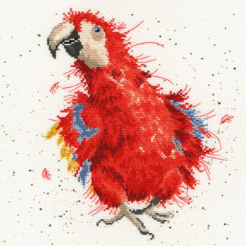 XHD26 Набор для вышивания крестом Parrot on Parade "Попугай на параде" Bothy Threads. Каталог товарів. Набори