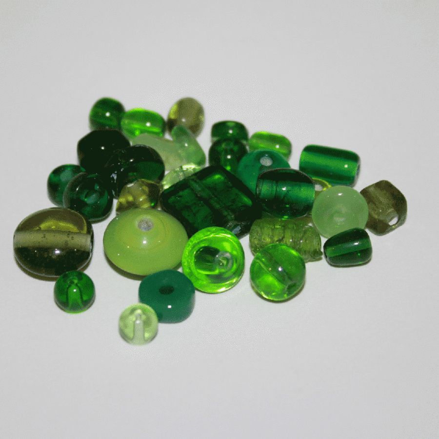 1576TDM/Green,4-16 MM,50г.Plain Beads Mix Crystal Art бусины. Каталог товаров. Бусины Crystal Art