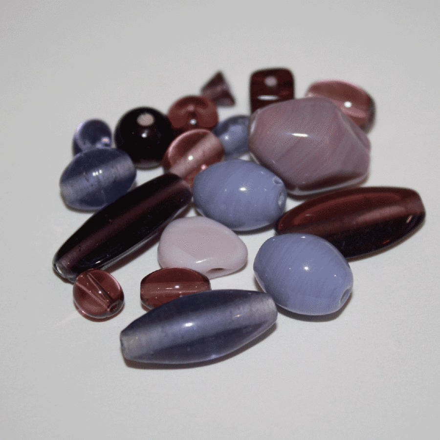 1576TDM/Purple,4-16 MM,50г.Plain Beads Mix Crystal Art бусины. Каталог товарів. Намистини CrystalArt